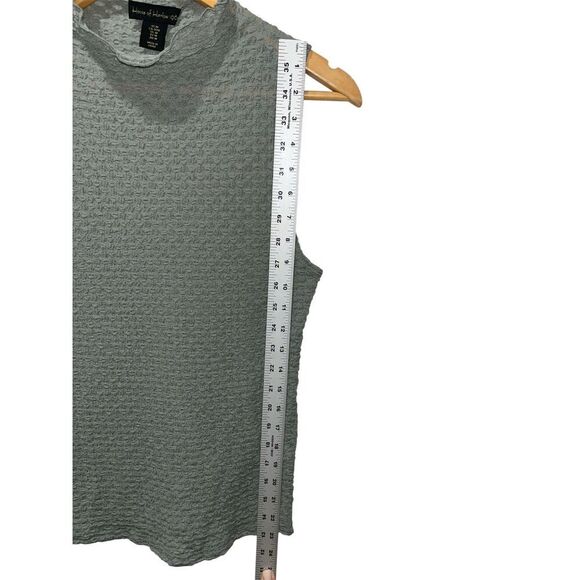 Revolve House of Harlow Size Medium Sheer Sleeveless Mock Neck Textured Tank Top - Picture 5 of 5